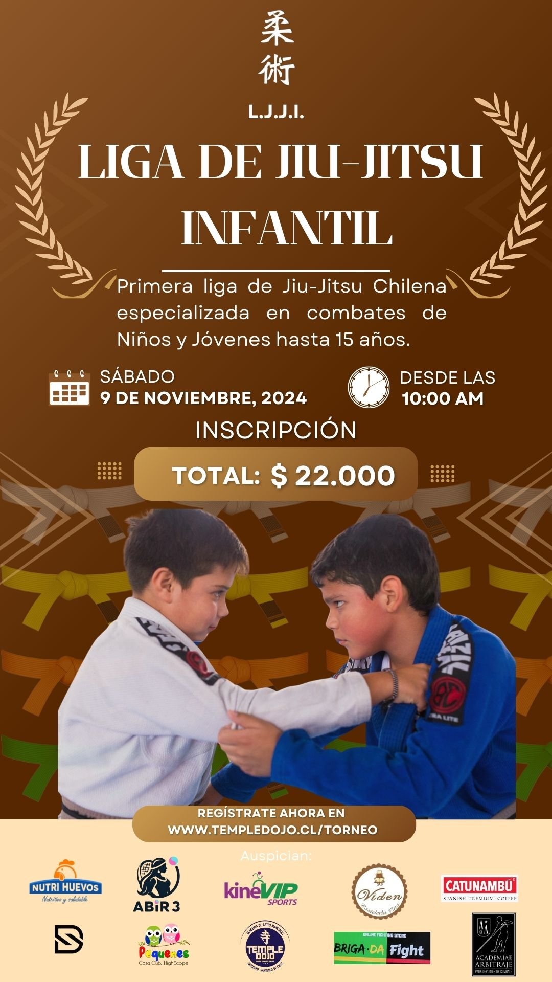 torneo de Jiu-Jitsu Kids e infantil chile